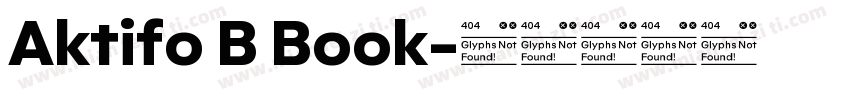 Aktifo B Book字体转换